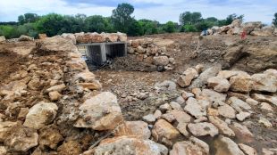 Torroella reprèn la reparació de la mota del Ter malmesa pel temporal Gloria