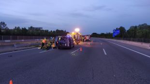 Un vianant mor atropellat per un turisme a l'AP-7 a Salt 