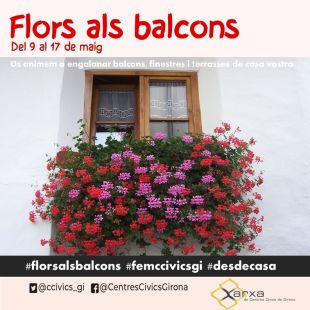 Els veïns de Girona omplen de mostres florals els balcons de casa seva per commemorar el Temps de Flors