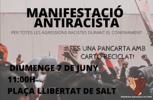 AfroVibes convoca una nova manifestació antiracista a Salt per aquest diumenge