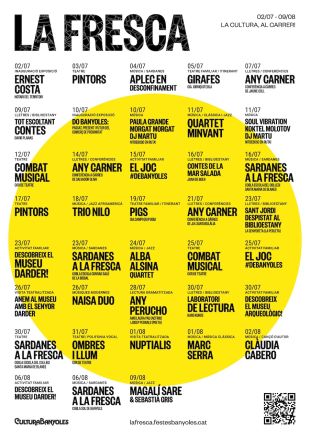 Banyoles presenta 'La Fresca' per reprendre l'activitat cultural al carrer
