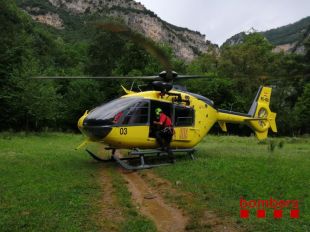 Rescaten a les gorgues d'Albanyà una nena de 15 anys que patia hipotèrmia