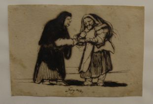 Dos dibuixos de Goya al magatzem del Museu d'Art de Girona