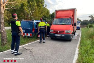 Denuncien nou transportistes que circulaven amb furgonetes o camions petits sobrecarregats a Llagostera