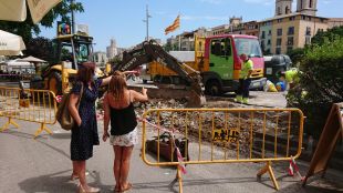 Girona inicia les obres de construcció d’una escala i una rampa a la plaça de Catalunya