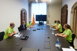 No a la MAT Selva demana a Torra anar a la una per derogar immediatament el ramal de Riudarenes 