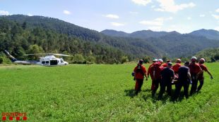 Rescaten un home ferit a Borredà després de saltar a l'aigua al gorg del Salt