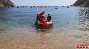 Rescaten un home ferit a cala Futadera de Tossa de Mar