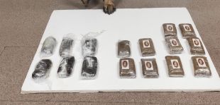 Detingut a Girona un home per portar d'haixix amagat en diversos paquets en una bossa 