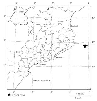 Registren un terratrèmol de 3.5 graus davant de la costa de Palamós i que s'ha percebut a l'Empordà