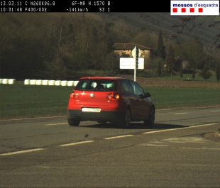 Caçat un conductor que circulava a 141 km/h en un tram de 50 a la Vall de Bianya