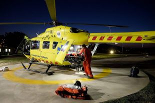 Els vols nocturns de l'helicòpter del SEM operen des d'avui al Trueta