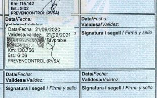 Denunciat un home a Palamós per falsficar la fitxa del vehicle i simular que havia passat la ITV
