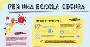 Girona engega una campanya informativa als centres educatius per evitar la propagació de la covid-19