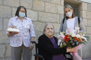 La veïna de Girona, Antonia Rueda, compleix cent anys