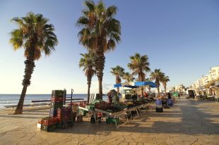 Blanes torna a posar el mercat al Passeig de Mar després de tres setmanes de queixes
