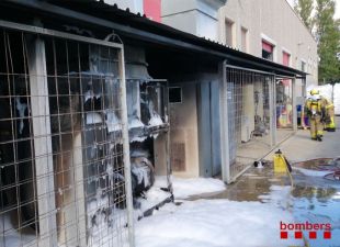 Crema el compressor d'una empresa ubicada a Llagostera