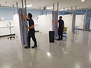 L'hospital de Figueres habilita un nou espai de preingrés amb deu llits per pacients amb covid-19
