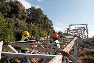 Red Eléctrica comença a desmantellar la línia de 110 kV que s'ha compactat amb la MAT a les Guilleries