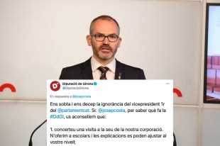 La Diputació de Girona esborra les piulades on atacaven al vicepresident primer del Parlament