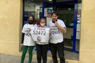 Eufòria continguda i sense públic a l'administració de Ripoll que ha repartit 7,5 MEUR del tercer premi