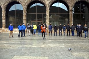  Les distribuidores alimentàries del Ripollès i Cerdanya es concentren per reclamar al Govern ajuts directes