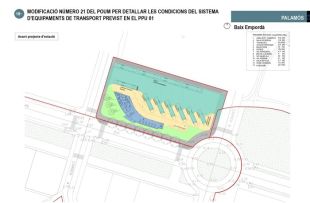 Urbanisme dona llum verda al nou emplaçament de l'estació d'autobusos de Palamós