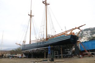 De Suècia a la Costa Brava: restauren a Roses una goleta del 1903 per tornar-la al mar