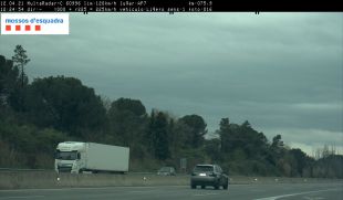 Enxampat un conductor circulant a 225 km/h per l'AP-7 a Vilobí d'Onyar