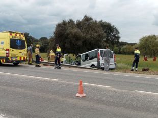 Dos ferits, un d'ells greu, en la sortida d'un vehicle a la C-65 a Llagostera