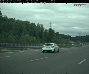 Detingut un conductor que circulava a 231 km/h per l'AP-7 a Sant Julià de Ramis