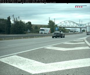 Enxampat un conductor a 217 km/h per l'AP-7 a Borrassà