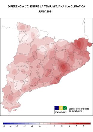 L'Alt Empordà va registrar el juny temperatures 3,5 graus més elevades de l'habitual