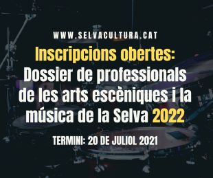 Obertes les inscripcions del dossier de professionals culturals de la Selva