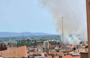 Tercer incendi en dues setmanes a l'entorn de l'estació de tren de Figueres