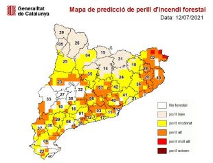 Activat el nivell 3 del pla Alfa per l'elevat risc d'incendi a l'Alt Empordà fins dimecres