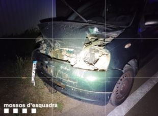 Detingut un conductor begut amb el permís suspès després d'accidentar-se a Castelló d'Empúries