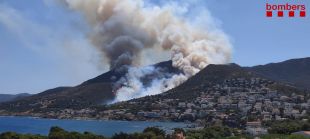 L'incendi de Llançà ja ha cremat entre 400 i 500 hectàrees, deixant cinc ferits i 350 desallotjats