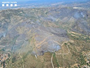 Els Bombers afronten les hores que ''més inquieten'' de l'incendi de Llançà per les represes del vent