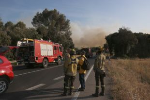 Extingit l'incendi de Ventalló que se sospita va ser intencionat