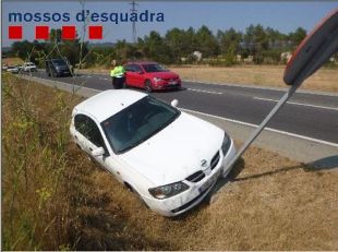 Denunciat penalment un conductor accidentat a Llagostera que quintuplicava la taxa d'alcoholèmia