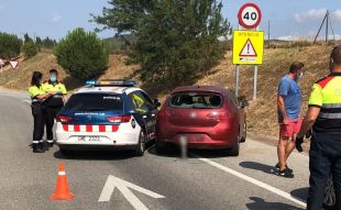 Els Mossos topen contra un conductor temerari que circulava begut a l'alçada de Llagostera