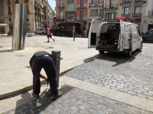 Figueres instal·la fonts d'aigua a diferents punts de la ciutat durant l'onada de calor