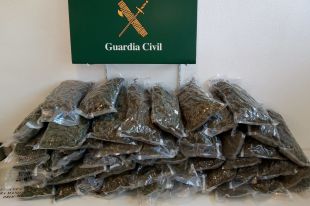 Comissen 21,7 kg de marihuana amagada en tres maletes al maleter d'un cotxe a la Jonquera