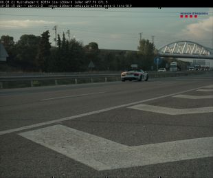 Denunciat un conductor per circular a 210 km/h per l’AP-7 a Riudellots de la Selva
