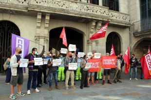 Treballadors de Girona+Neta lamenten que els ''criminalitzin'' per la brutícia degut a ''retallades encobertes''