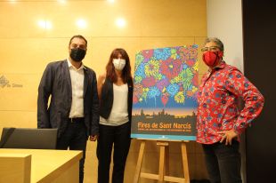 Un esclat de colors que il·lumina Girona il·lustra el cartell de les Fires de Sant Narcís