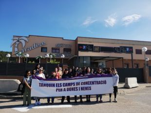 Manifestació a la Jonquera per demanar la fi dels prostíbuls