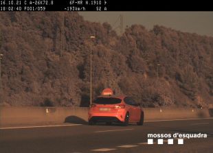 Enxampen conductor a 193 km/h per l'A-26 a Sant Jaume de Llierca