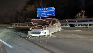 Un accident a l'AP-7 a Salt genera cues de fins a dos quilòmetres en sentit nord